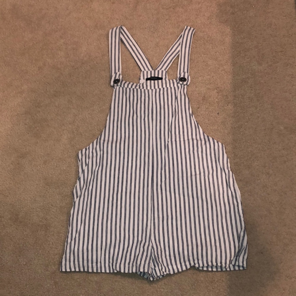 Blue and White Romper